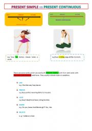 PRESENT SIMPLE vs PRESENT CONTINUOUS