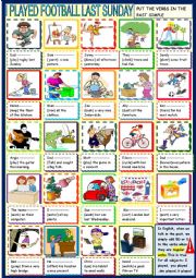 English Worksheet: past simple regular verbs for young learners