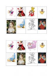 English Worksheet: Bingo Alice in Wonderland
