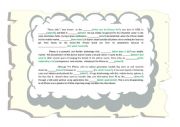 English Worksheet: missing words