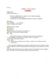 English Worksheet: module 4 Lesson 2 Part 2