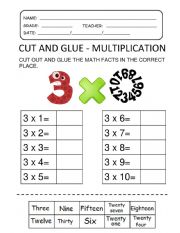 Three times table