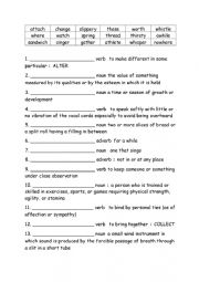 Spelling Words Definitions Grade 4 Week 2