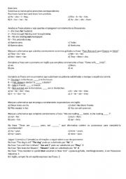 English Worksheet: Pronouns - object, subject, possessive, adjective