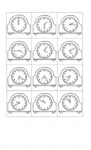 English Worksheet: Telling The Time