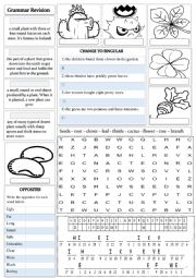 English Worksheet: grammar revision