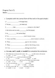 English Worksheet: a test a1