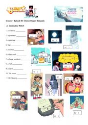 Steven Universe Worksheet  SE1EP03 Cheeseburger Backpack