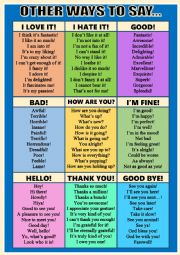 English Worksheet: 	