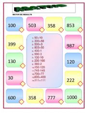 English Worksheet: MATHS