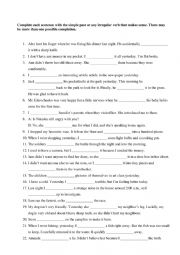 English Worksheet: Past simple