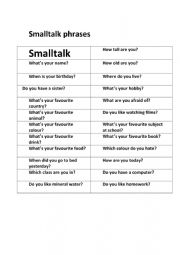 small talk fan