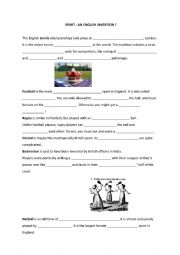 English Worksheet: English and American Sports