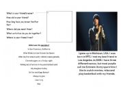 English Worksheet: Eminem: A Q&A