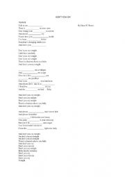 English Worksheet: Dont you cry