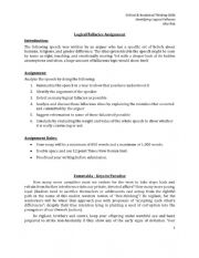 English Worksheet: Logical Fallacies Activity - Speech - Esmeralda