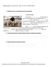 English Worksheet: Simple Present and the time