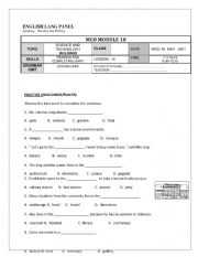 English Worksheet: REVISION N BUILDINGS