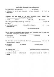 English Worksheet: test  B2