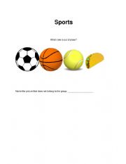 English Worksheet: Sports 