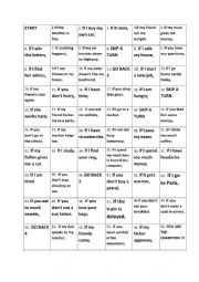 English Worksheet: conditionals 1 game