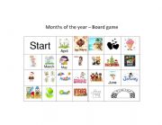 English Worksheet: months of the year