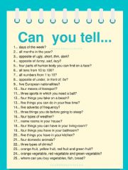 English Worksheet: Speaking 