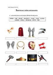 Superheroes� clothes and accesories