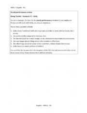 English Worksheet: being tactful