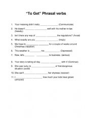 English Worksheet: 