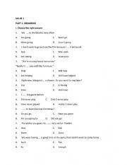 English Worksheet: English Placement Test