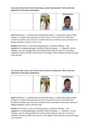 English Worksheet: Critic on a TV talent show