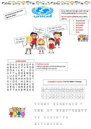 English worksheet: Children�s rights
