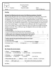 English Worksheet: exam