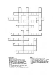 Professions, jobs, occupations - Crossword