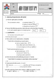 Sfax Pioneer Mid Term 1 Test