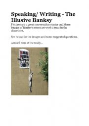 English Worksheet: Speaking about Banksy