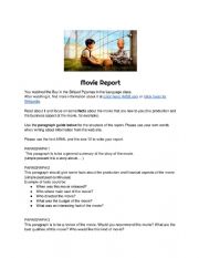 English Worksheet: The Boy in the Striped Pajamas Movie report