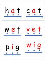 English Worksheet: Short Vowels Flashcards