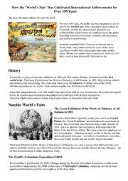 The history of World s fair