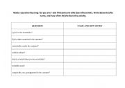 English Worksheet: Find Someone Who