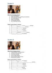 English Worksheet: Irregular verbs charade