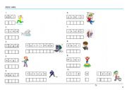 English Worksheet: Action Verbs