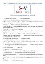 Subject-Verb Agreement