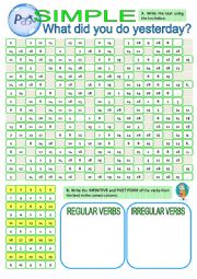 English Worksheet: past simple