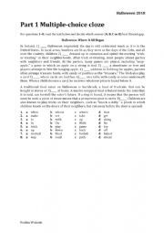 English Worksheet: Halloween FCE