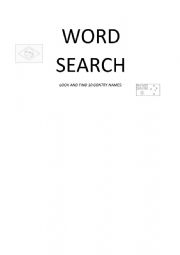 English Worksheet: Countries - word search