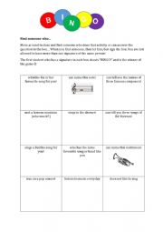 English Worksheet: Find someone who