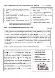 9th form test 1 family life 