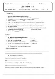 English Worksheet: exam